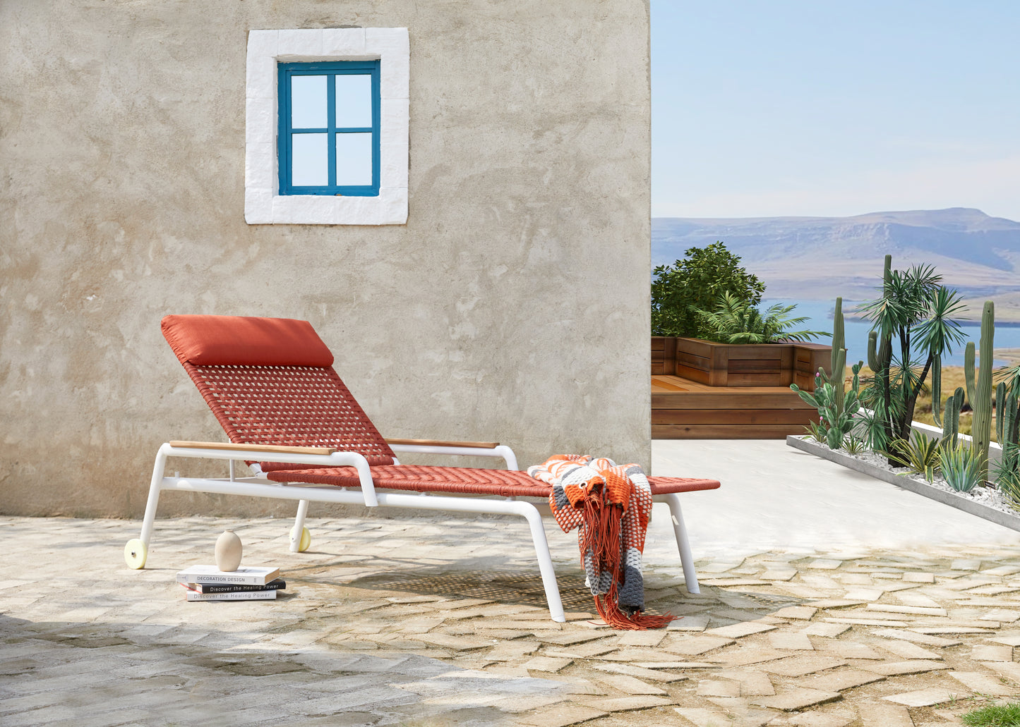 Camastro Cacau Blanco/Terracota