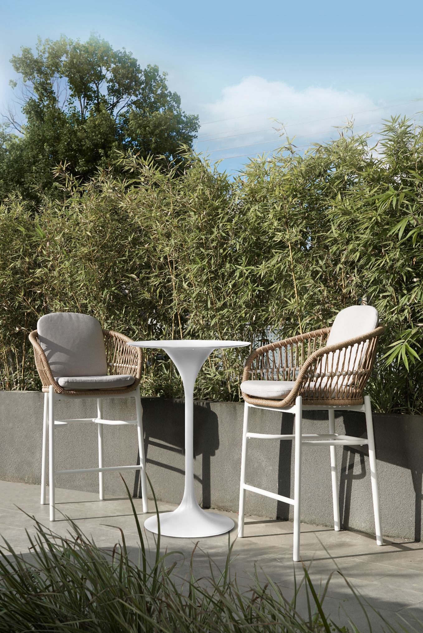 Banco Bar Bari Blanco