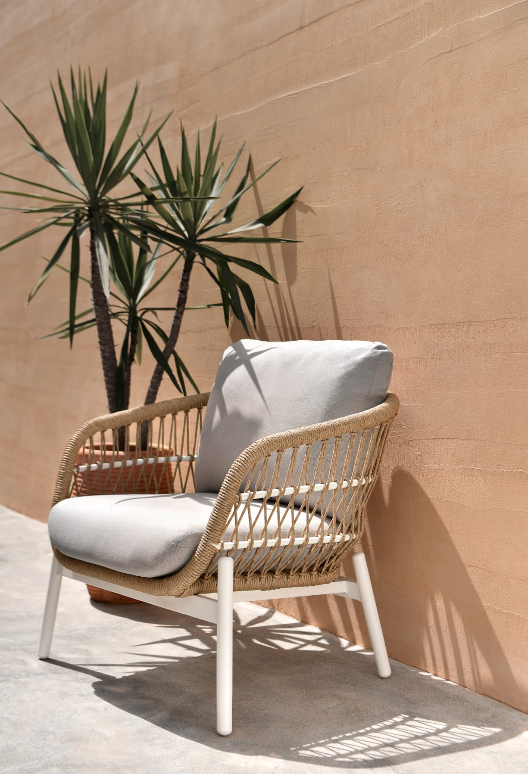 Sillón Bari Blanco Natural