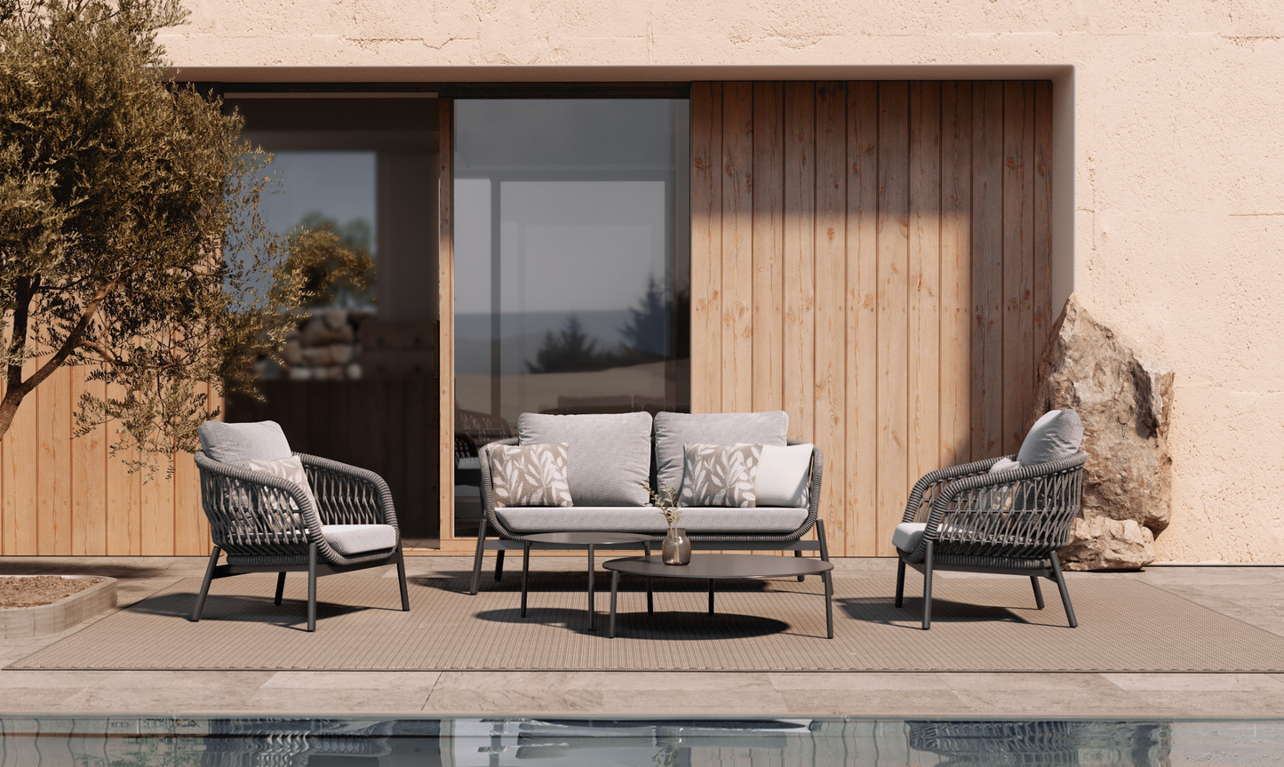 Sillón Bari Charcoal 2 Plazas