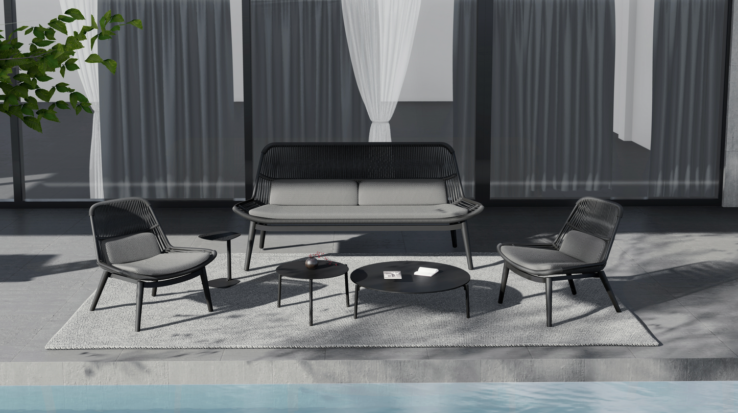 Sillón Como Charcoal 2 Plazas