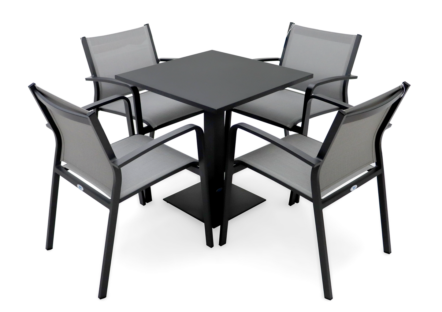 Comedor Iris Charcoal Cuadrado