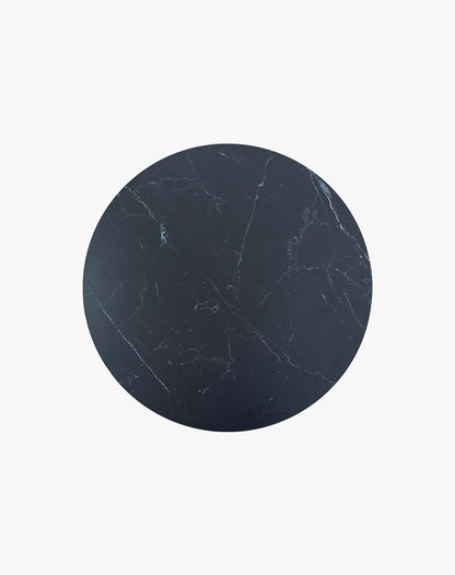 Mesa de Centro Diamante Redonda Charcoal 80x32 Negro ink