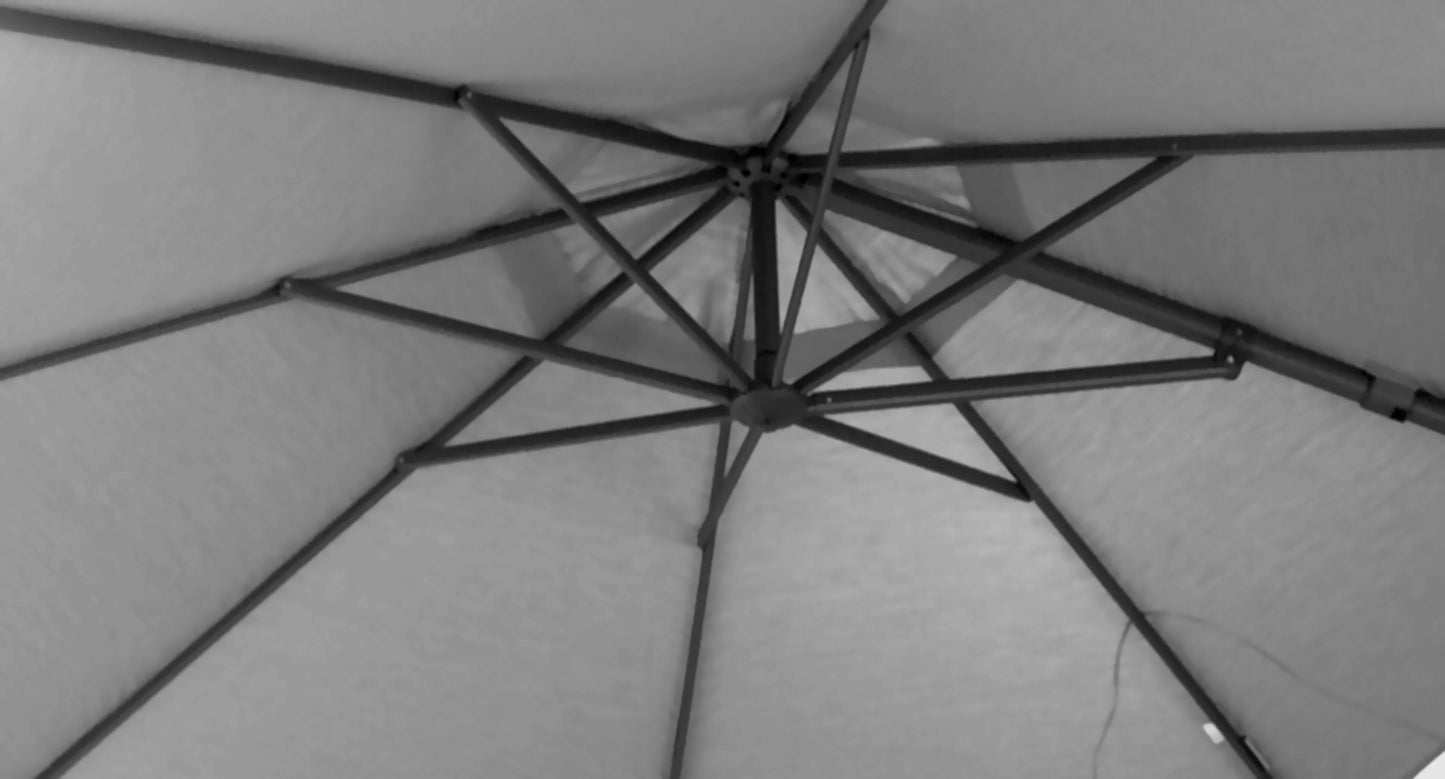 Sombrilla Colima de 3.5m O'Bravia Gris