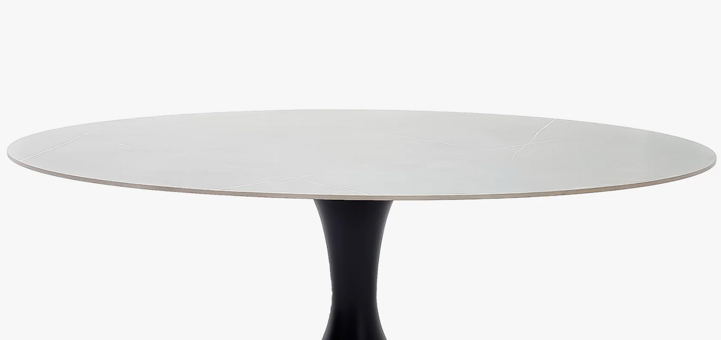 Comedor Bari Redondo Charcoal