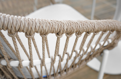 Silla Bari Blanca Natural