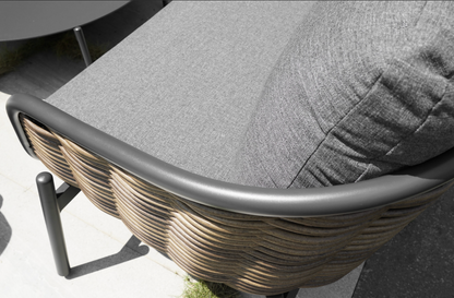 Sillón Bari Reed Charcoal 2 plazas