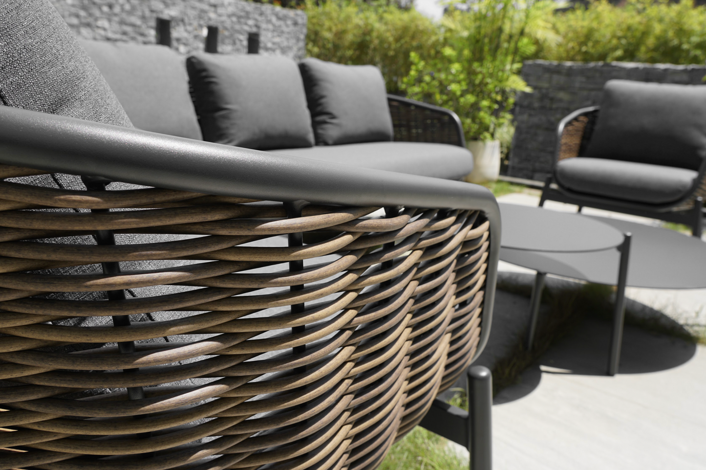 Sillón Bari Reed Charcoal