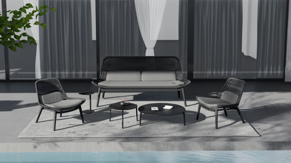 Sillón Como Charcoal 2 Plazas