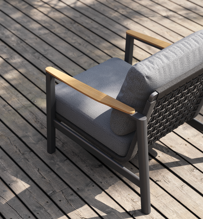 Sillón Reyne Individual Charcoal