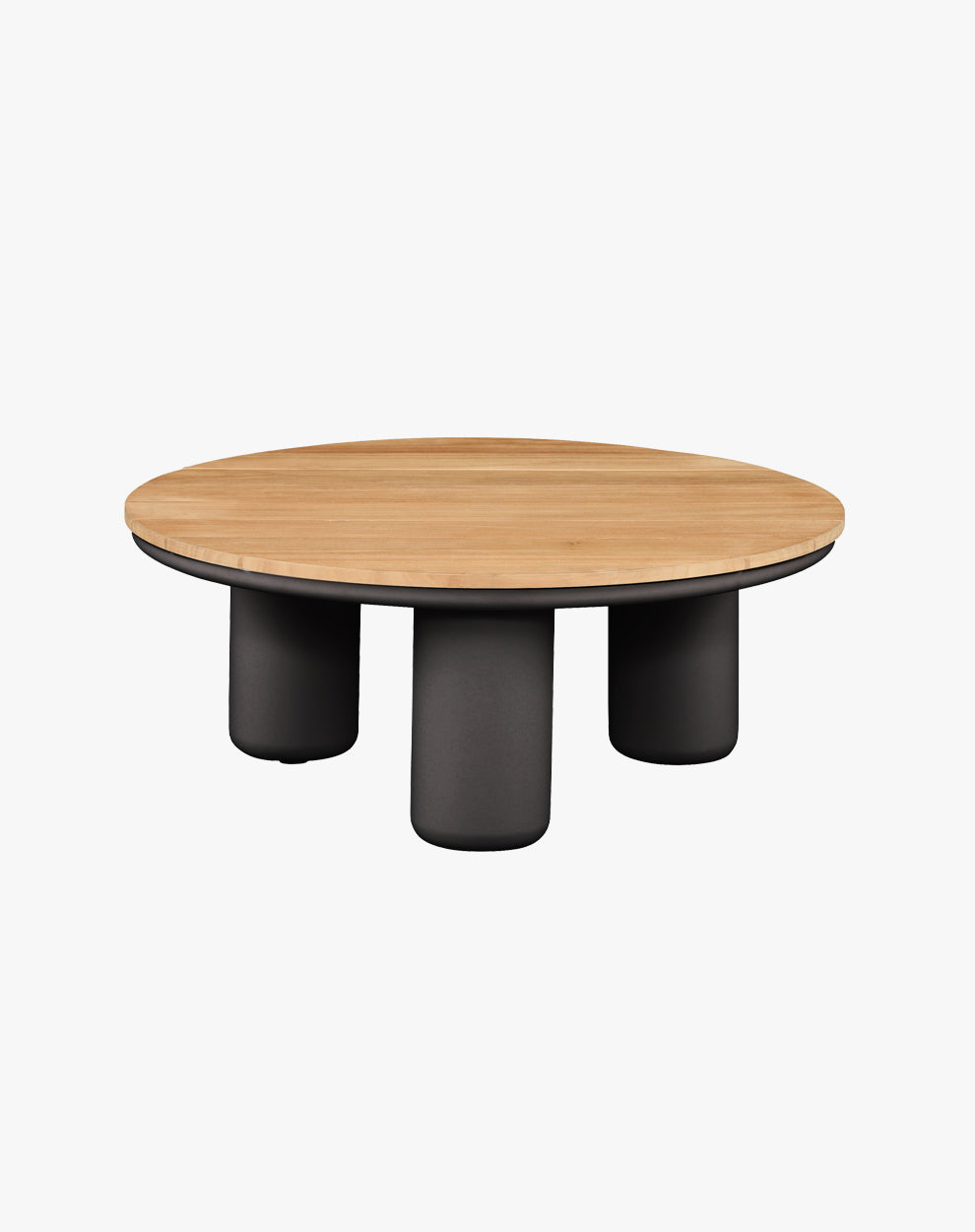 Mesa de Centro Diamante Redonda Charcoal 80x32 Teka