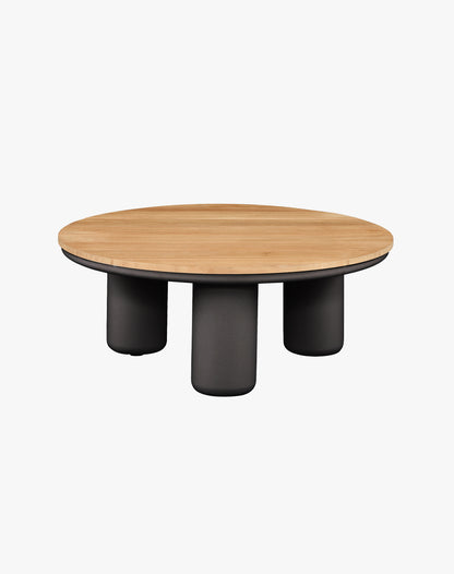 Mesa de Centro Diamante Redonda Charcoal 80x32 Teka