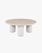 Mesa de Centro Diamante Redonda Beige 80x32 Timber ice