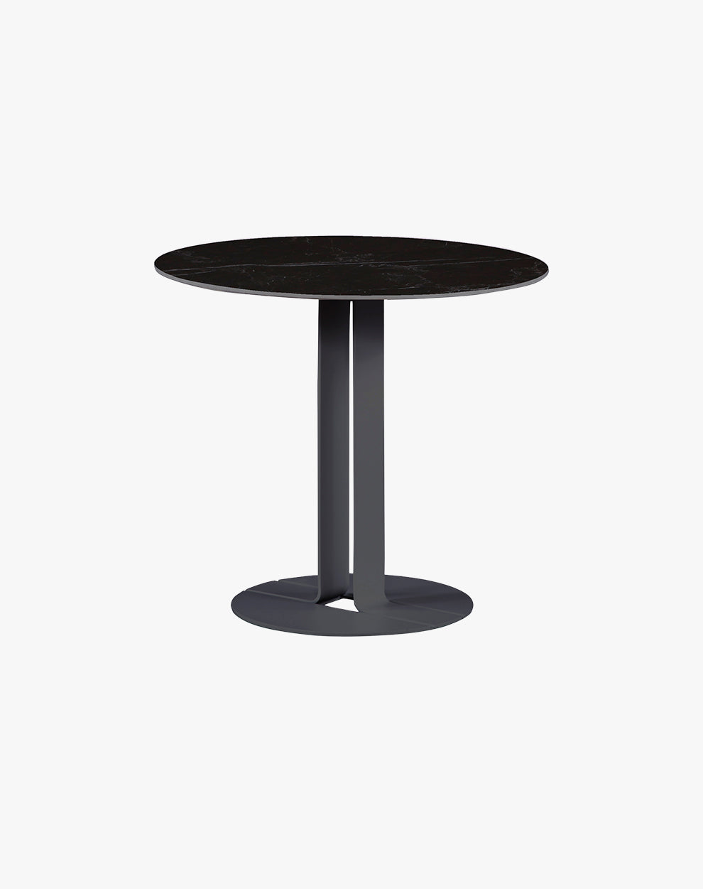 Mesa Lateral Sol Charcoal Redonda