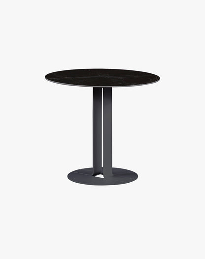 Mesa Lateral Sol Charcoal Redonda