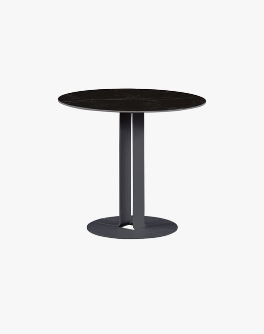 Mesa Lateral Sol Charcoal Redonda