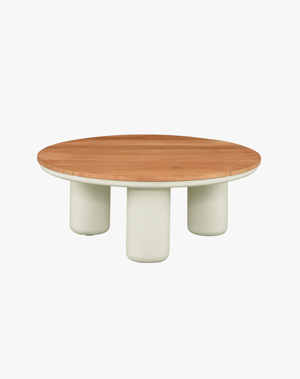 Mesa de Centro Diamante Redonda Beige 80x32 Teka