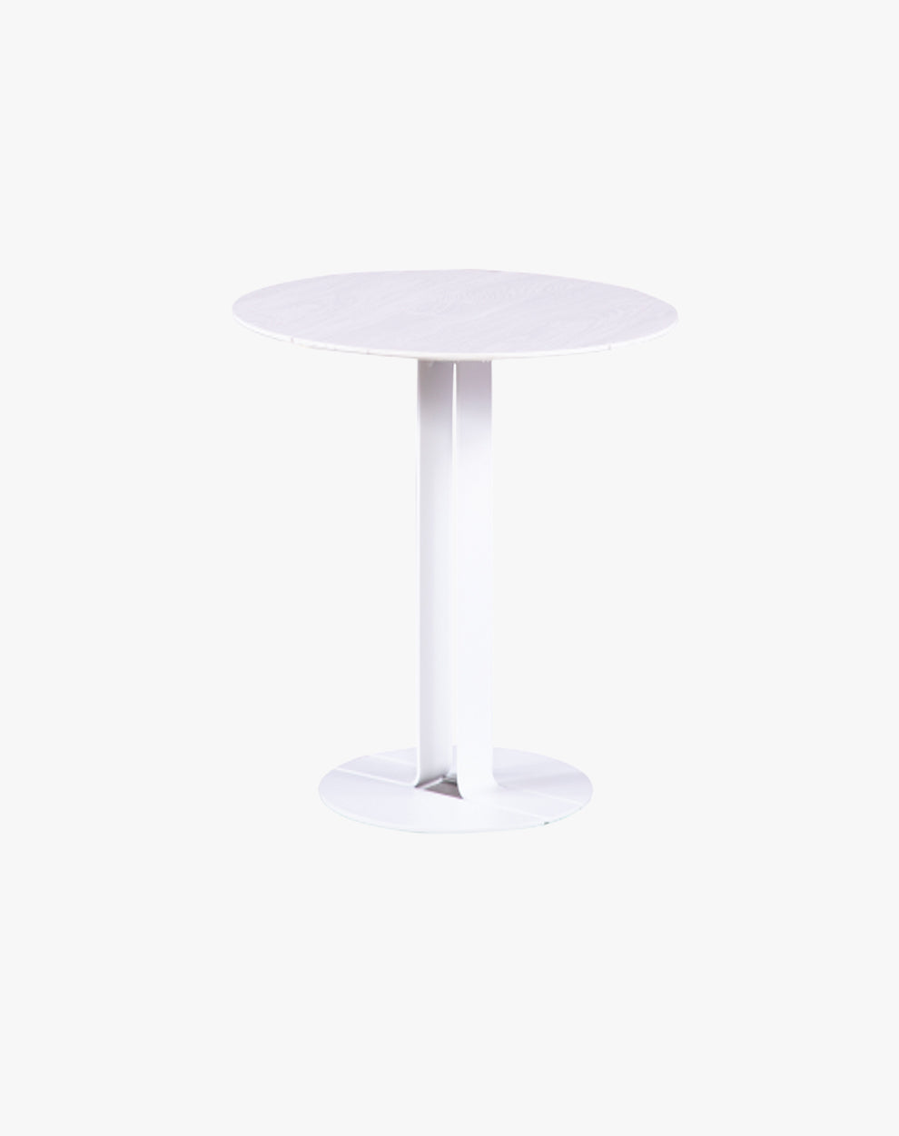 Mesa Lateral Sol Blanca Redonda
