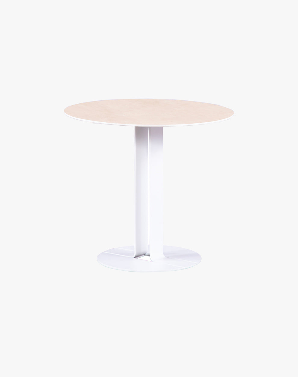 Mesa Lateral Sol Beige Redonda