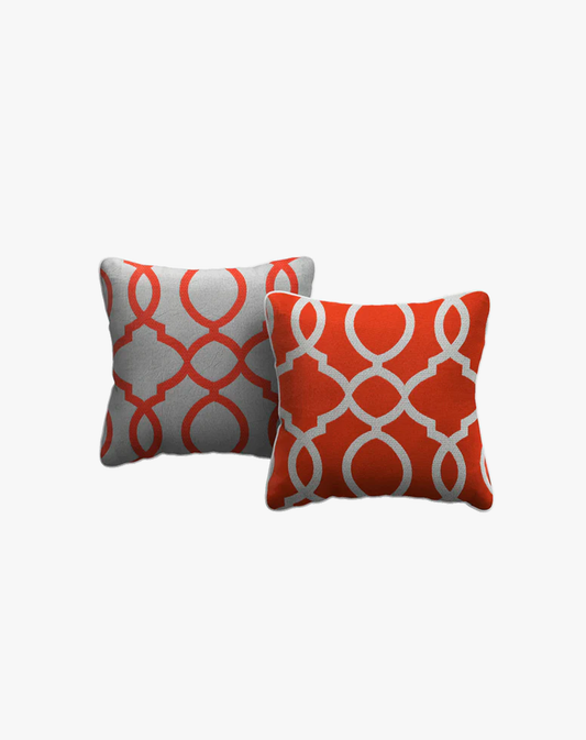 Cojín Salmón Warmely Círculos