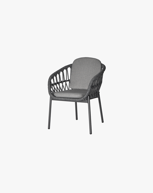 Silla Bari Charcoal Panama Grafito
